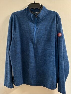 Canada Weather Gear Men's Blue Quarter-Zip Pullover